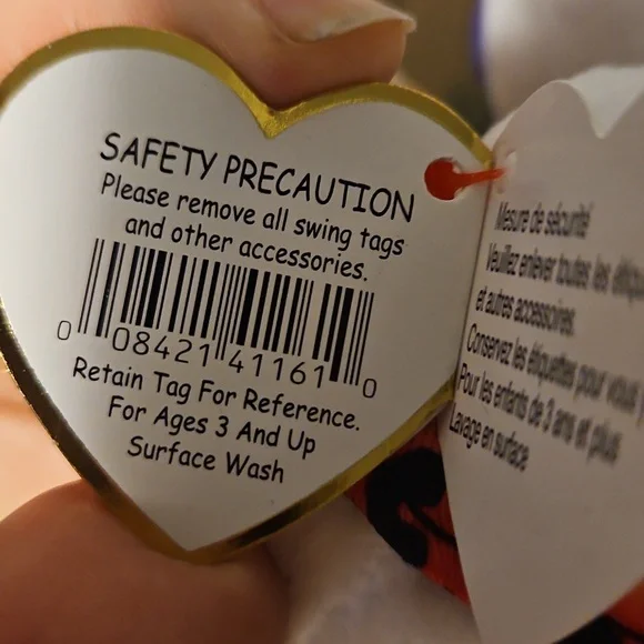 5.5" Hello Kitty TY Plush w Rainbow Leopard Print 2017 - Picture 5 of 6